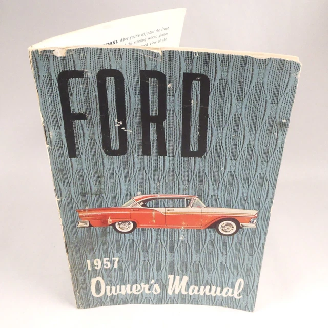 1957 Ford Passenger Car Owner's Manual - Authentic OEM Original