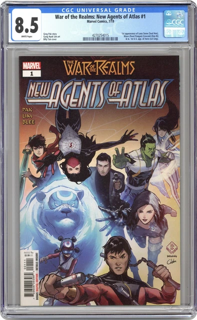 War of the Realms New Agents of Atlas 1A Tan CGC 8.5 2019 4270254015