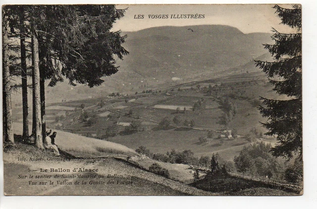 BALLON D ' ALSACE - Vosges CP 88 - sur le sentier de Saint Maurice