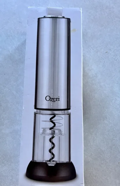 New Extravo Ozeri OW07A Stainless Steel Rechargeable Wine Opener