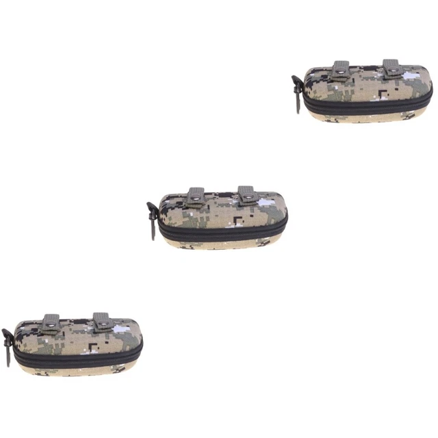 Set 3 Zipper Glasses Case Eva Travel Camouflage Sunglasses Storage Spectacles