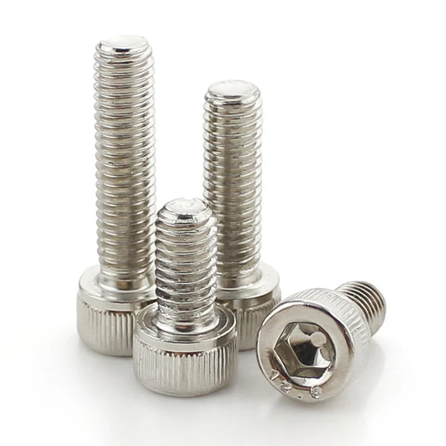 GWR Fasteners Aluminium Socket Cap Head Bolts - M2 To M10, Metric Allen Screws, Unanodised (DIN 912)