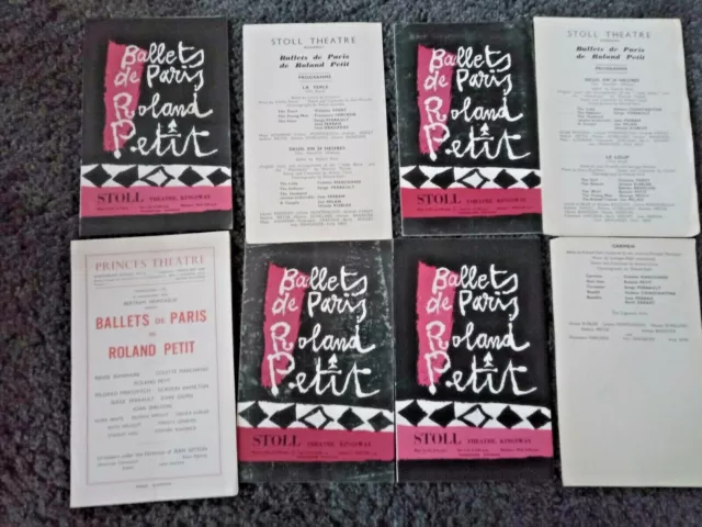 Ballet de Paris Five 1950s London/ West End Programmes.