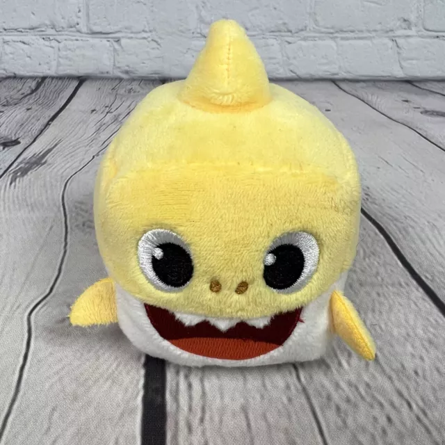 WowWee Pinkfong Baby Shark Official Singing Song Cube Plush Yellow Toy