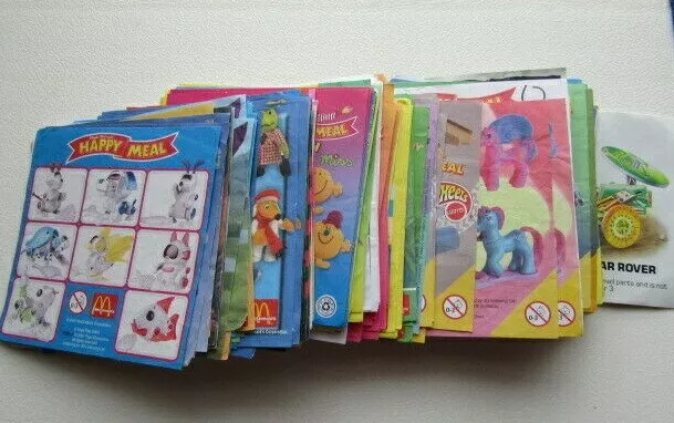 McDonalds Spielzeug Informationsbeilagen Happy Meal Spielzeug Broschüren 1988+ Varianten (e28)