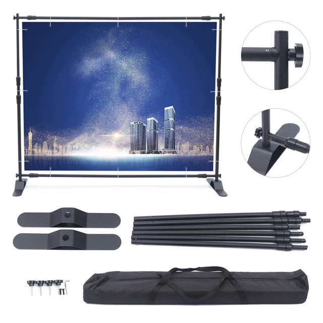 Retractable Banner Stand with Adjustable Height Poster Stand  For Photo Booth