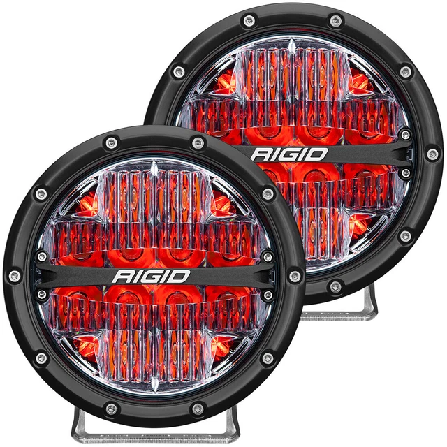 Rigid 360 Series Drive Lights 6in Red