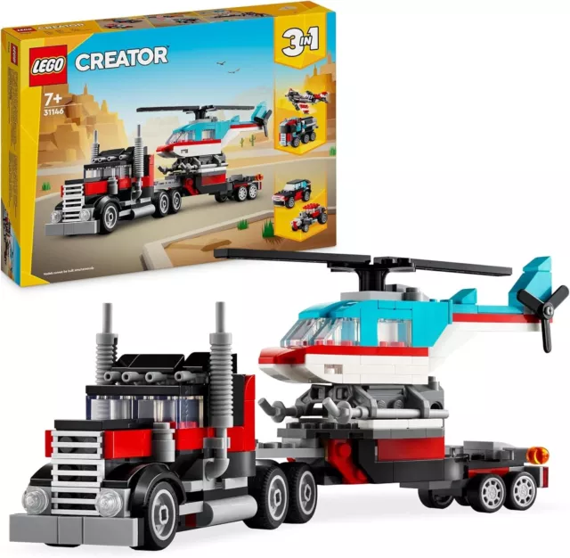 LEGO CREATOR: Flatbed Truck with Helicopter (31146) - BRAND NEW - FREE SHIPPING