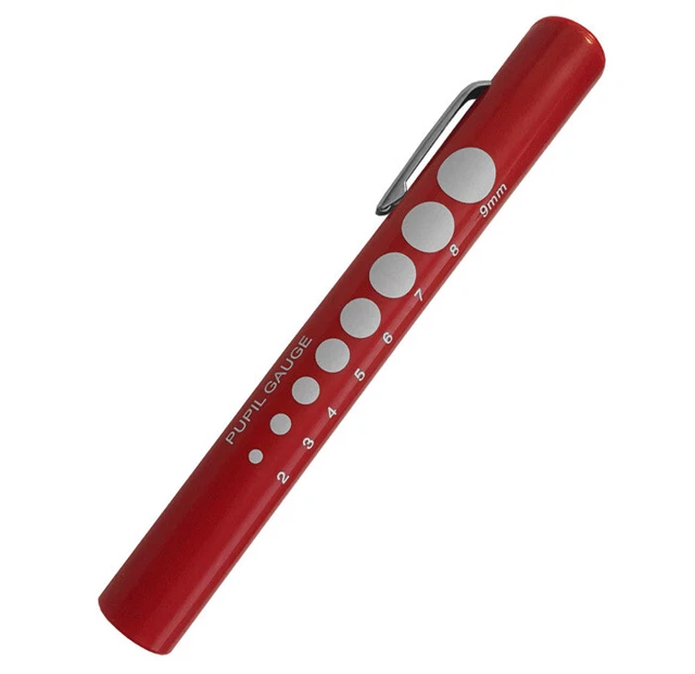 Prestige Medical Pupil Gauge Disposable Penlight 210 Red