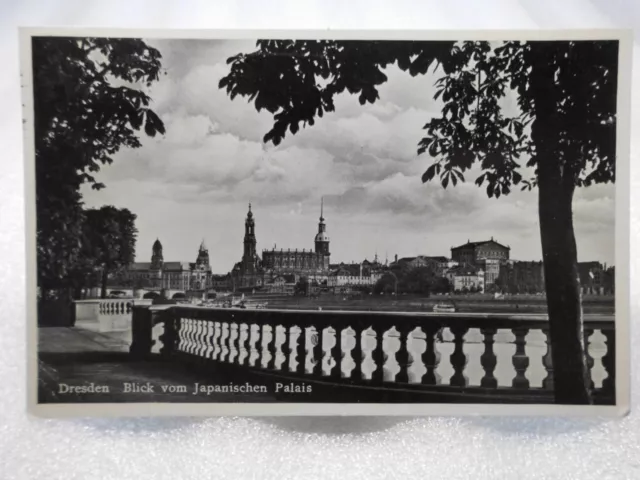 = AK Dresden Blick vom Japanischen Palais Reichs Marke Ein Volk u.  Stempel 1938