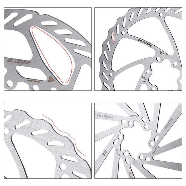 Rotor Frein Disque Vélo SUS410 - 140/160/180/203/220 Mm, Dissipateur Thermique, Résistant à L'usure