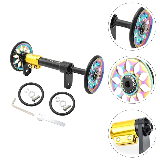 Easy Wheel Telescoping Pole Folding Telescopic Rod Bike Extender
