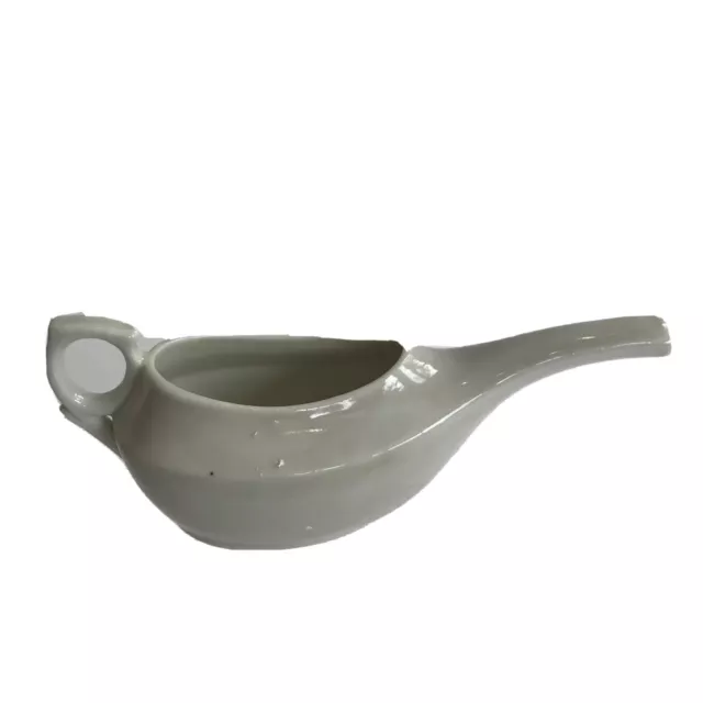 Vtg White Porcelain Japan Aladdin Genie Lamp Gravy Boat Sauce