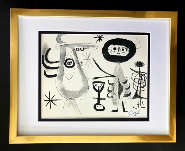 Joan Miro 1971 Beautiful Signed Print Matted 11 X 14 + Buy It Now!! List $695