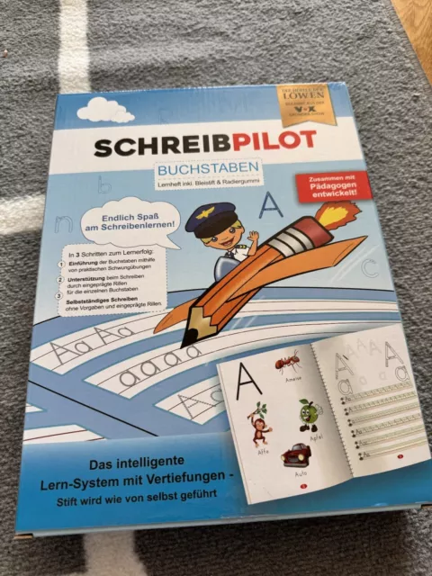 Schreibpilot Set Schreiben Lernen Kinder Buchstaben Heft, Bleistift, Radiergummi