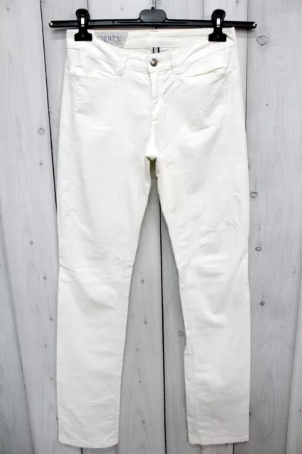 Carlo Chionna 9.2 Jeans Donna Taglia 40 Pantalone Bianco Cotone Pants Pant Logo