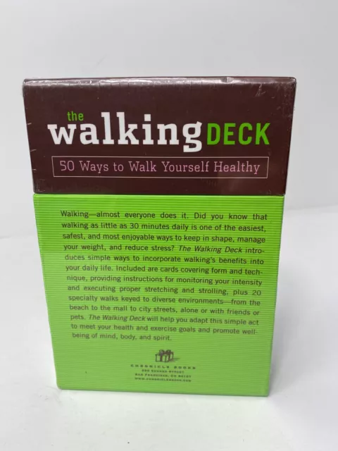 The Walking Deck: 50 Ways to Walk Yourself Healthy by Shirley Walker Cards NEW 3