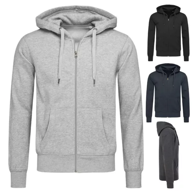 EX STORE Mens Zip Up Hoodies Hooded Jackets Sweatshirt Jumper Pullover Big sizes