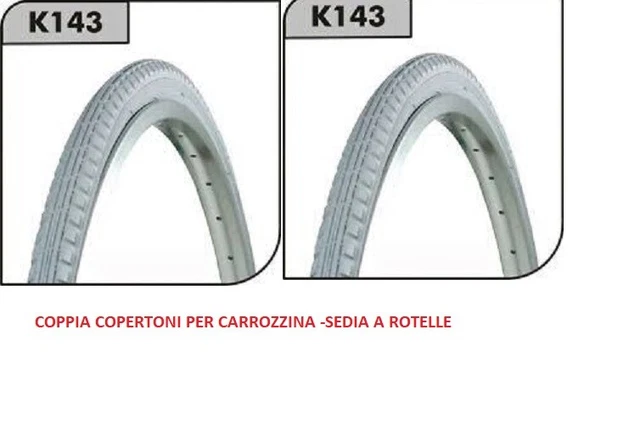 Copertoni E Camere D'Aria 24x1 3/8 Per Carrozzine - Set 2 Pneumatici + 2 Omaggio - Foto 7