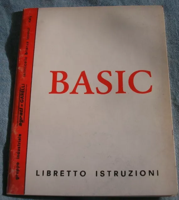 Garelli Basic Libretto Istruzioni Manuale Uso E Manutenzione Owner's Manual 1983