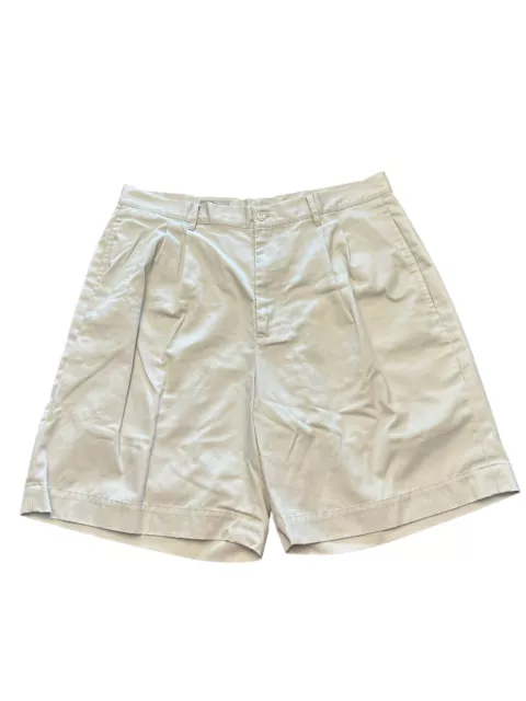 Callaway Golf, Men’s Shorts, Size 36, Beige, Zipper, Button, Pockets