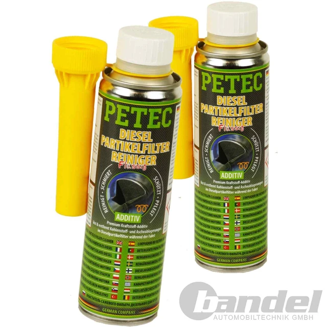 2x300 ml PETEC DETERGENTE FILTRO ANTIPARTICOLATO DIESEL LIQUIDO DPR DETERGENTE ADDITIVO