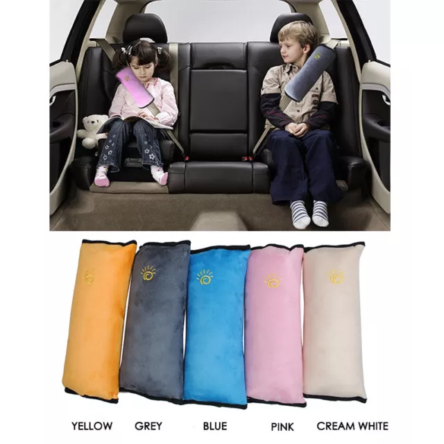 Child Car Safety Seat Belt Pillow Shoulder Strap Pad Cushions Head Supports Kids 3