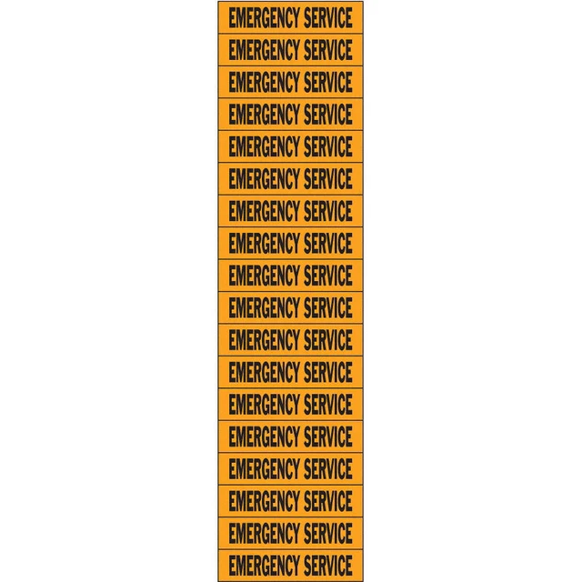 BRADY 44328 Voltage Card,18 Marker,Emergency Service