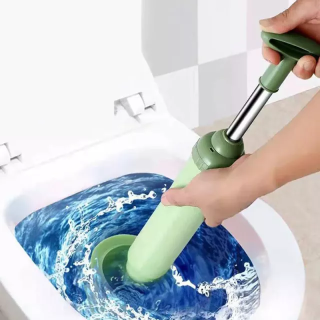 Toilet Plunger High Pressure Toilet Air Drain Unblocker Blockage Remover AU