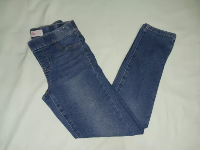 SO - Girls sz 12 Denim Jeans / Jeggings, Adjustable Waist