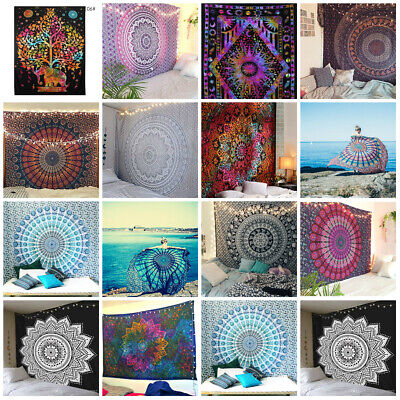 decorazione da parete 150 x 210 cm arazzo bohémien orientale rosa Alishomtll Mandala arazzo da parete indiano grigio motivo floreale 