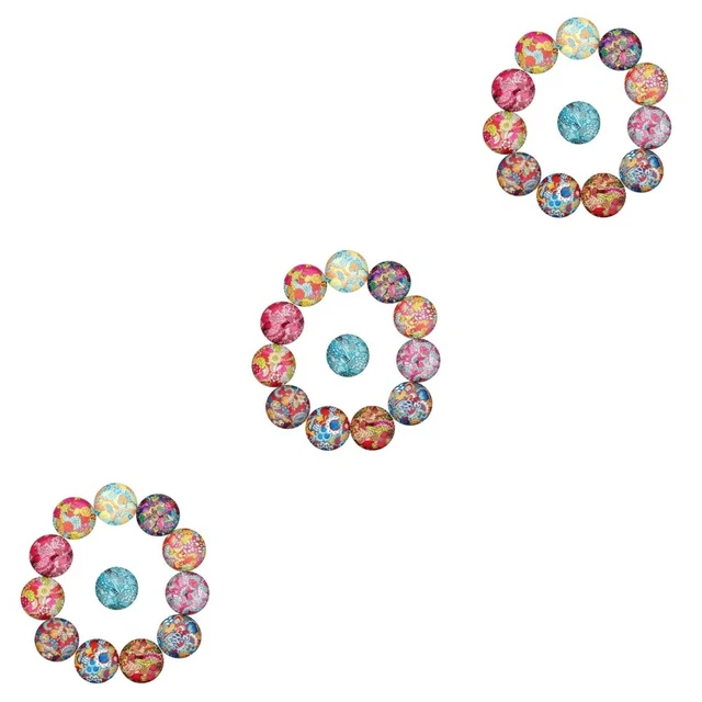 3x Schmuck Machen Perlen Glas Flatback Cabochons Flatback Dome Cabochons