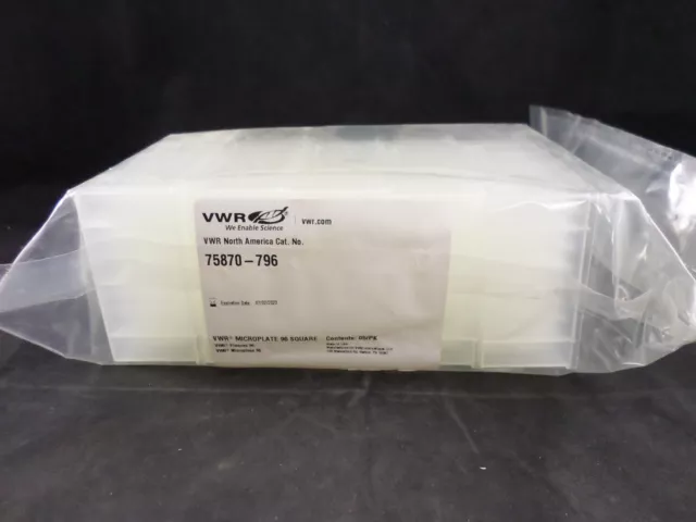 VWR Plastic 96-Well 2mL Deep Well Microplates Raised Rim Pyramid Sterile 5/PACK