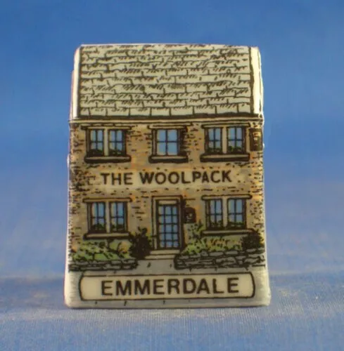 Birchcroft Miniature House Shaped Thimble -- The Woolpack Emmerdale