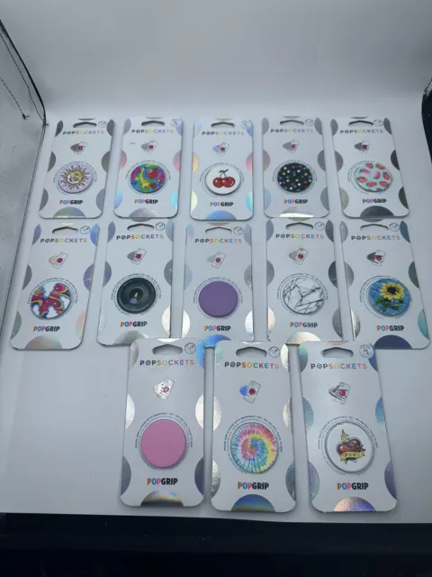 PopSockets PopGrip Phone Grip & Stand with Swappable Top -Multi Designs New