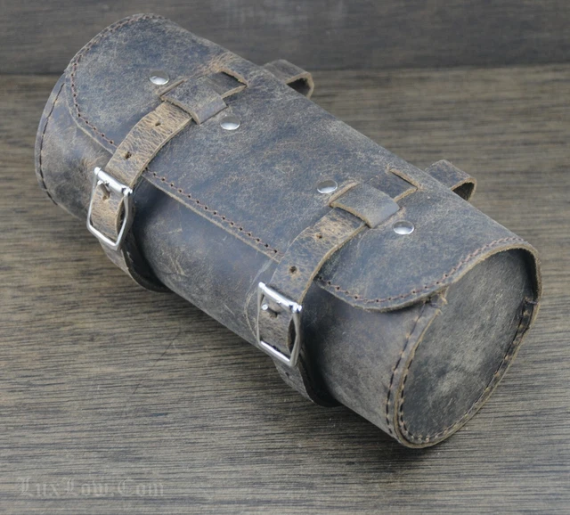 VINTAGE BROWN LEATHER Bike Saddle TOOL BAG Q Fixies Schwinn Cruiser