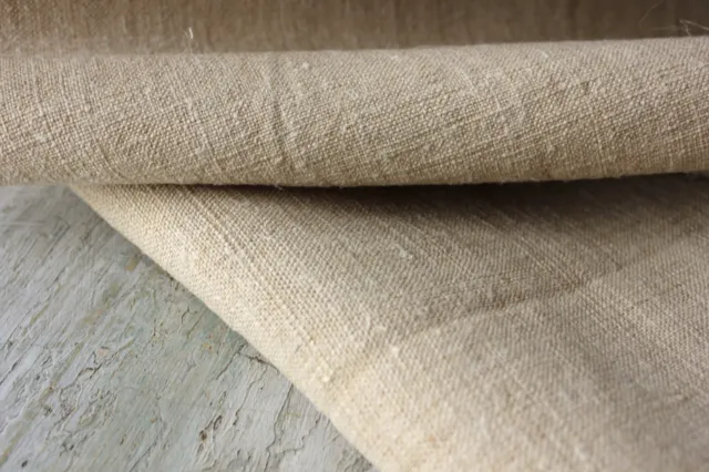 Linen upholstery fabric material HEMP homespun Antique 14YDS cutting bolt