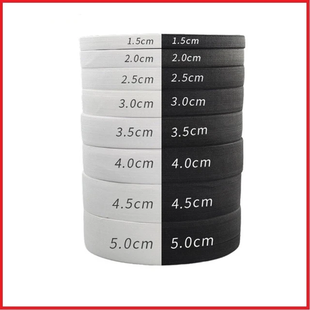 Gummiband 10, 15, 20, 25, 30, 40 und 50mm Hosengummi Bundgummi Gummizug Gummi
