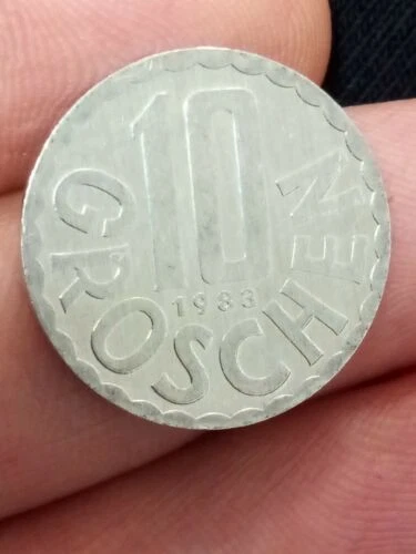 1983 Austria Osterreich 10 Groschen XF Coin Vintage Kayihan coins