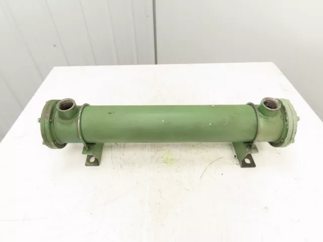 Kamui 4-Pass Shell & Tube Heat Exchanger Oil Cooler 3/4"x 1-1/4" NPT 29"L