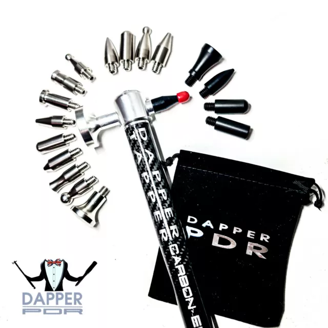 Dapper PDR, Carbon Edition 'PLUS' Blending Hammer Tool, Paintless Dent Removal