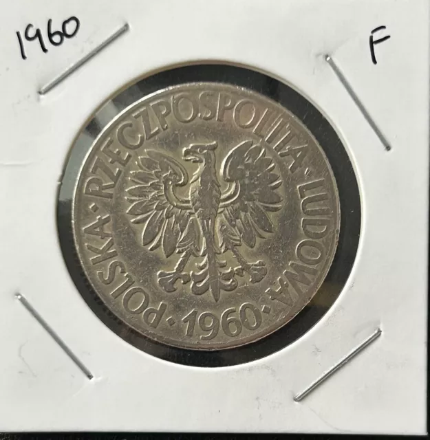 1960 Poland 10 Zlotych coin - Personal collection, coin pictured