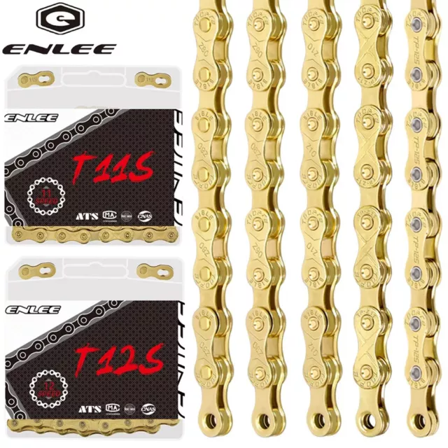 MTB Bike Road Bike Chain 8 9 10 11 12-Speed Electroplating Chain Rust-Proof