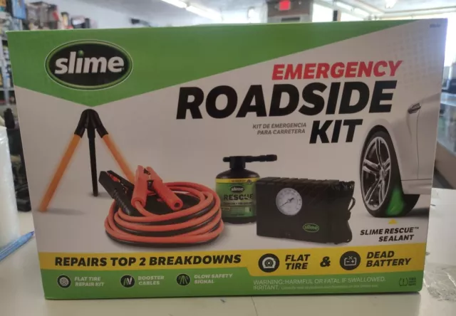 Slime '50154' Emergency Roadside Kit with Tire Inflator (14525)