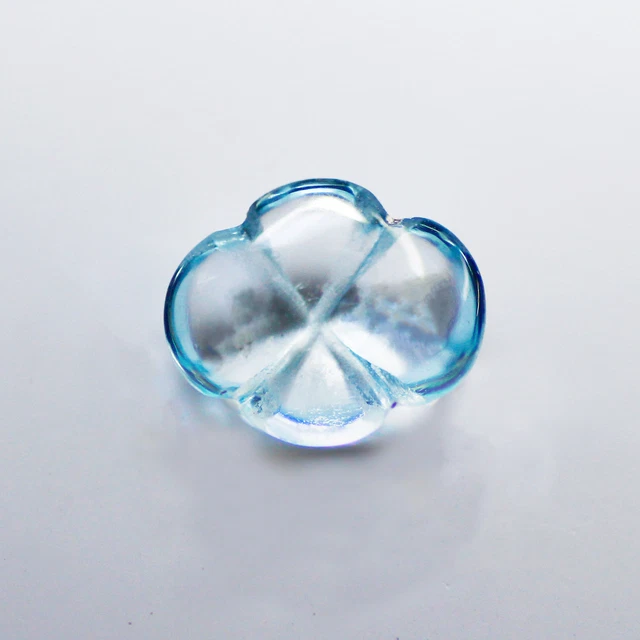 2.75 CT FLASHING Perfect Flower 8.9 x 7.7 MM 100 Natural Swiss Blue Topaz !!! EUR 9,95