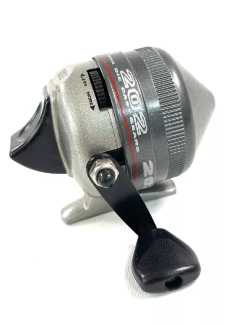 ZEBCO 202 WIDE Range Powertrain Adjustable Drag Fishing Reel alloy gears  WORKS $14.99 - PicClick
