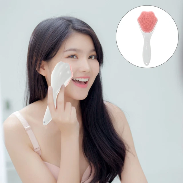 2 Pcs Face Exfoliator Tool Silicone Face Brush Face Silicone Scrubber Frosted