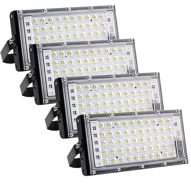 4X 50W Watt Led Flood Light Outdoor Security Spotlight Lamp Garden 110V 220V