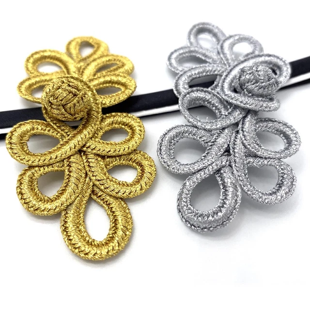 Bouton De Noeud Chinois 8 * 19CM Pour Costume De Tang Attache De Sac De Vêtement Ethnique Bouton De Grenouille Chinoise Lavable écologique Pour Approvisionnement De Couture, Rouge