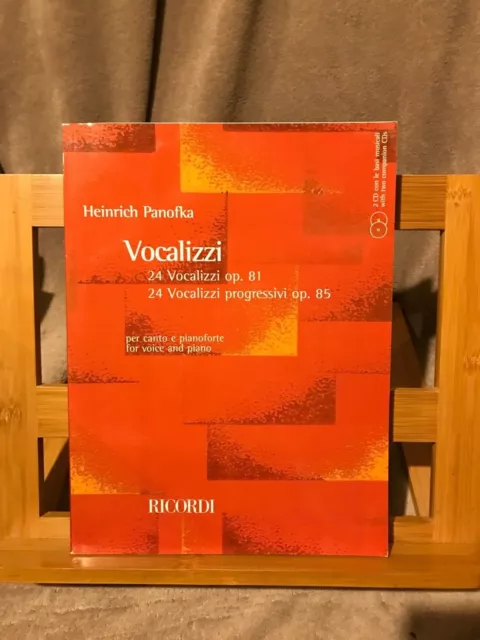 H. Panofka Vocalizzi Vocalises opus 81 / 85 partition chant piano 2 CD Ricordi